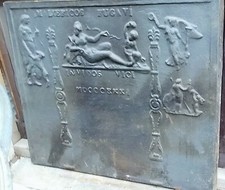 Grande plaque de cheminée en