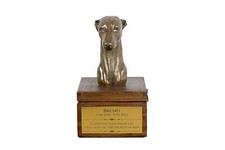 Urne Art De Chien Whippet Brun