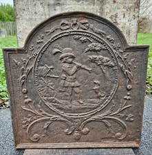 48 x 47 cm plaque cheminée