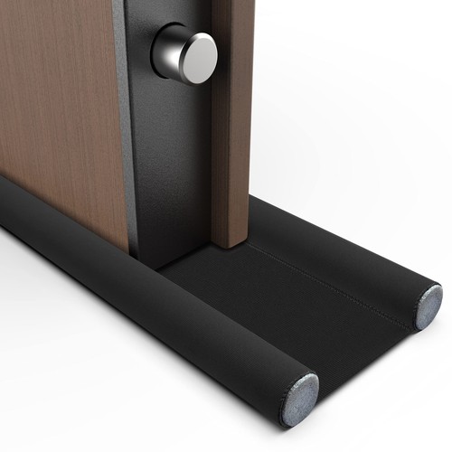 Bas porte noir double - porte,