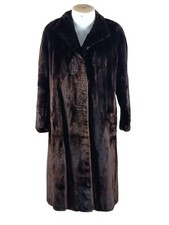 Manteau Femme Chinchilla Taille 46 Couleur Marron Tres Bon État