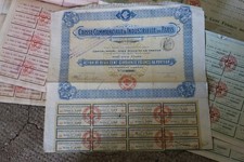 lot de 17 anciennes actions