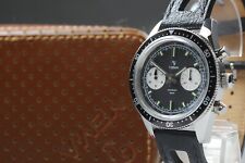 [N MINT+++ w/ Case] YEMA Speedgraf YSPEE2019-AAS 39mm Black Chrono AT Mens Watch