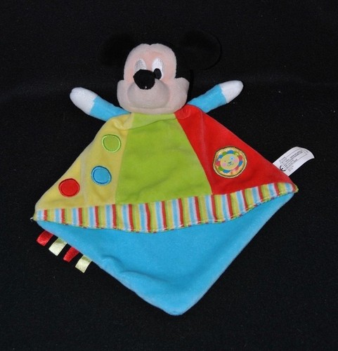 Peluche doudou mickey plat - peluche,