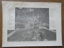 Carte ancienne XIXe Plan de