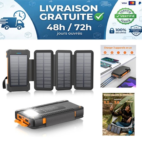 Chargeur solaire 26800 mah - solaire,