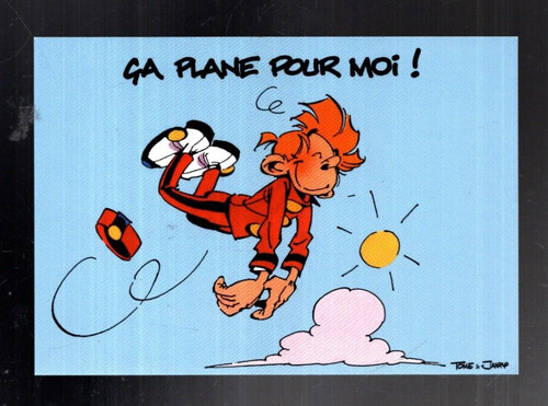 Carte postale spirou plane - carte,