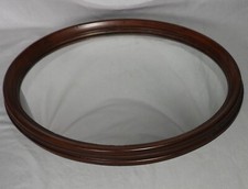 MIROIR ANCIEN, en bois, Ovale