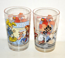 Lot 2 anciens verres à