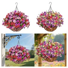 Panier de fleurs artificielles