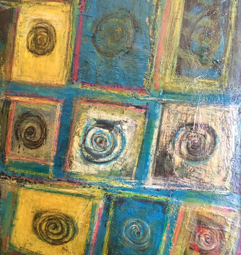 Tableau art brut abstrait - brut,