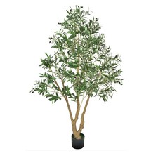 Uimoso Arbre Artificiel Faux Olivier 1,8 m Plante Décorative pour Intérieur