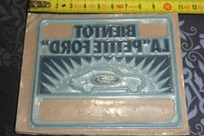La petite ford embossed metal advertising printing plate No. 13