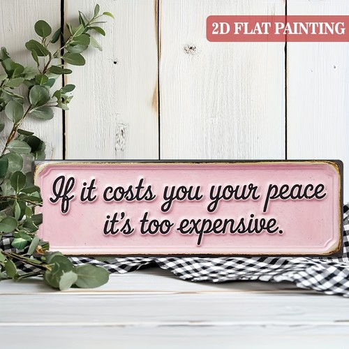 Peace quote pink metal - quote,