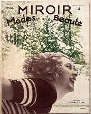 LE MIROIR DES MODES ET DE LA BEAUTE NOËL 1933 ancienne revue Haute Couture