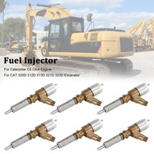 6PCS Fuel Injectors 3264700 Pour Caterpillar C6 C6.4 Pour CAT 320D Excavator'
