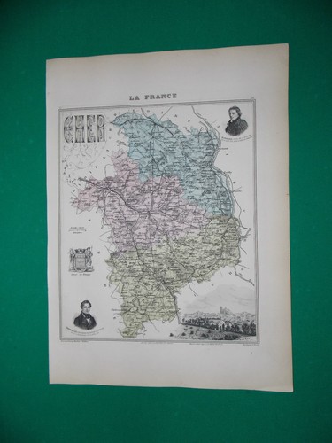 Cher carte atlas migeon - carte,