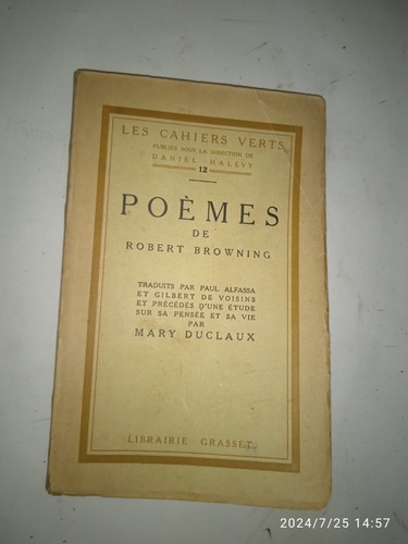 Poèmes robert browning - robert,