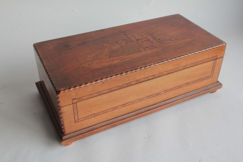 Boite marqueterie bois