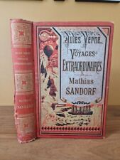Jules Verne Mathias Sandorf Hetzel 1885 voyages extraordinaires Reliure Lenègre