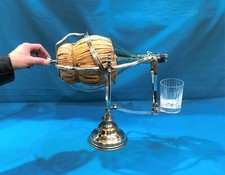 Serviteur à chianti en métal argenté Porte bouteille Berceau 48 cm Champagne Vin