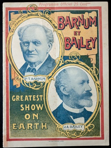 Programme barnum bailey - barnum,