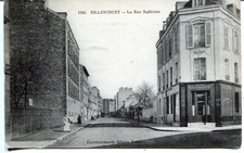 France Billancourt Paris - La Rue Solferino old Albanu published postcard