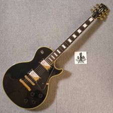 Edwards By ESP Les Paul Custom  Black Electric Guitar Used Made In Japan #5