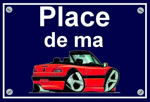 Plaque place ma peugeot - place, de