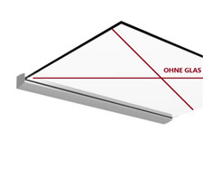 Auvent En Verre LED ALU 300Cm