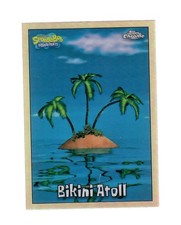 2025 Topps Chrome SpongeBob Squarepants Refractor Card #157 Bikini Atoll