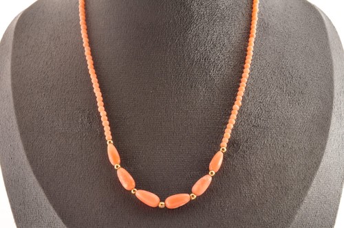 Collier non teint corail - , rose
