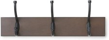 Lot de 2 AmazonBasics Bois Porte manteau mural - Patère Murale