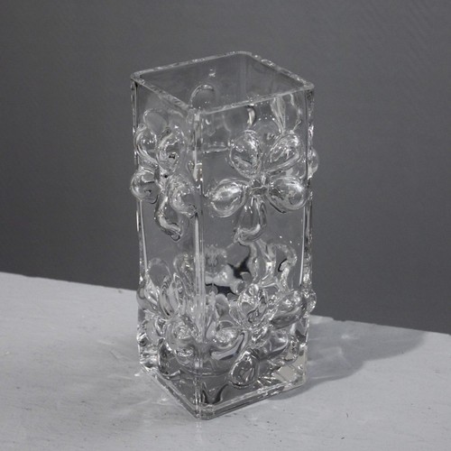 Vase vintage verre fleurs