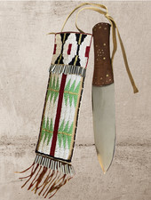 Housse de couteau indigène en