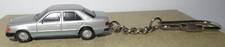 RARE KEICHAIN MICRO HERPA HO 1/87 MERCEDES BENZ 300 E GREY SILVER KEY DOOR