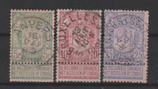 Belgium - 1894 - COB 68/70 -
