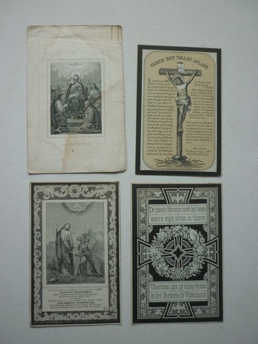 Lot images mortuaires xixe - mortuaires,
