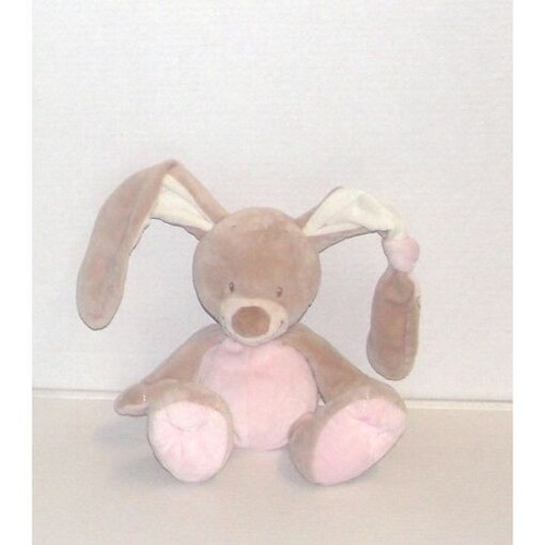 Doudou lapin beige rose - doudou,
