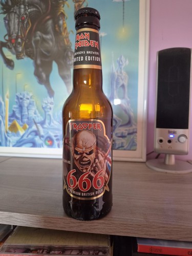 Bière vide iron - maiden, beer