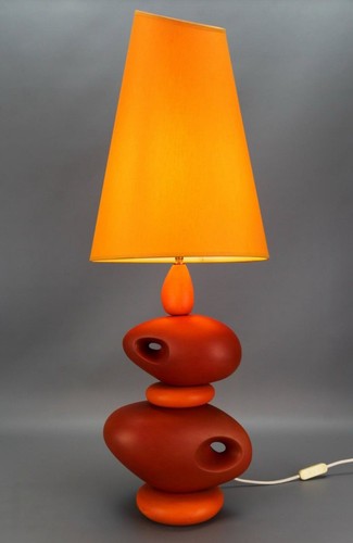 Lampe céramique vintage - céramique,