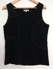 Debardeur noir gaufre