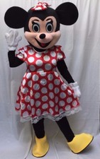 Minnie Mouse Costume Mascotte Adulte Halloween Anniversaire Fête Cosplay Fille