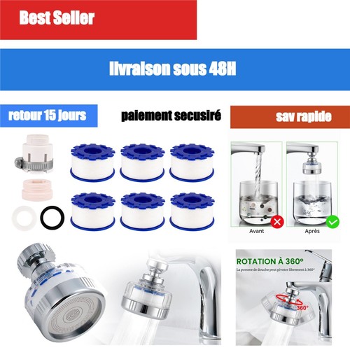 Filtre eau robinet anti - eau,