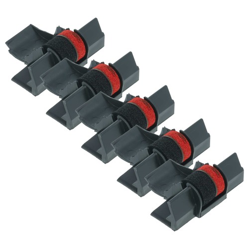 Rouleau encreur noir rouge - 5x,