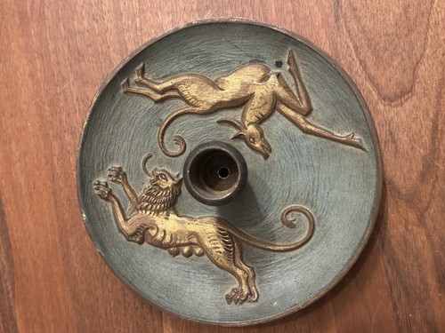 Bougeoir bronze travail - bougeoir,