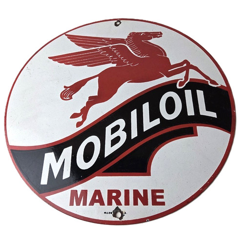 Vintage mobiloil porcelain - vintage,