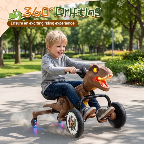 Dinosaur drift tricycle - dinosaur, with