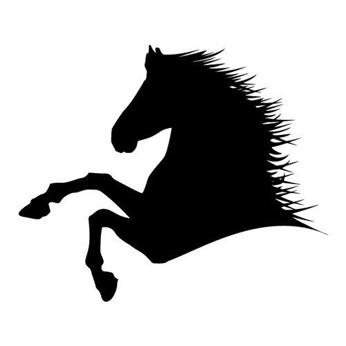 Sticker autocollant cheval