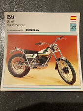 CARTE FICHE MOTO collection ATLAS OSSA 250 CM3 MICK ANDREWS REPLICA   